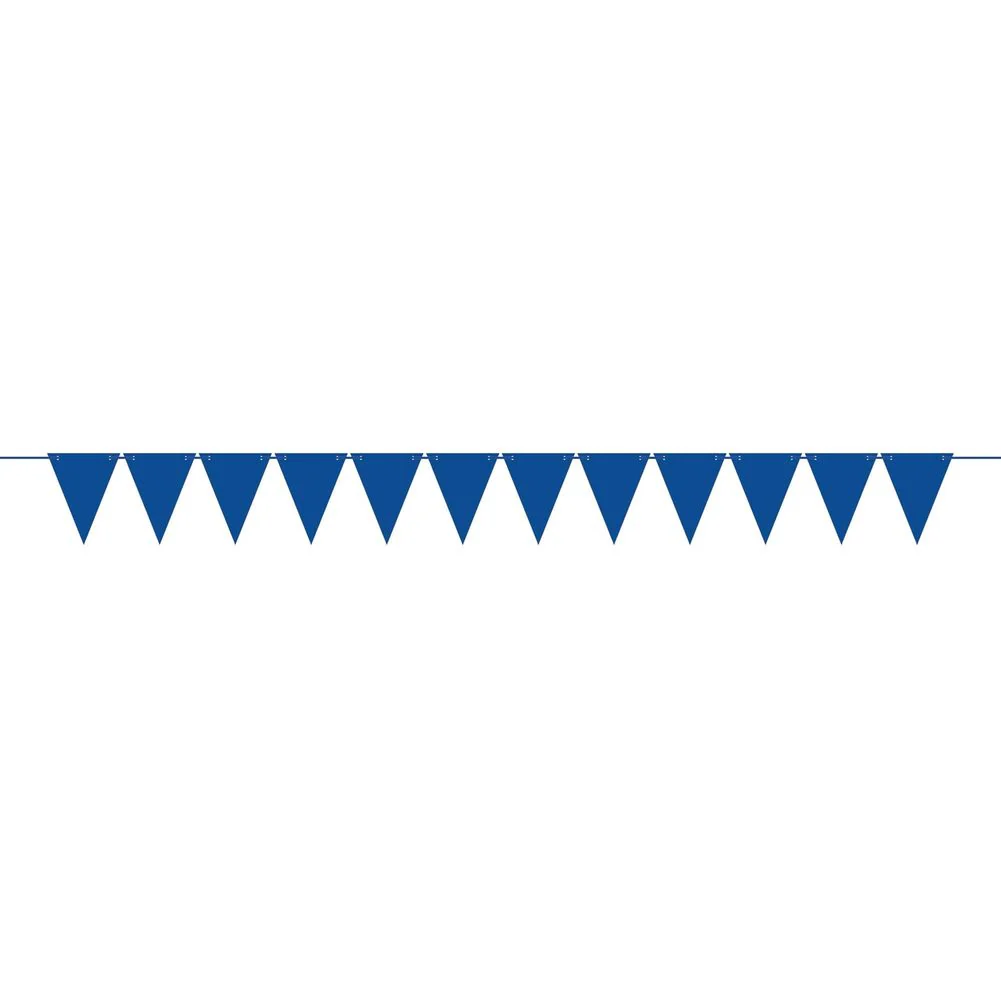 Royal Blue Mini Paper Pennant Banner