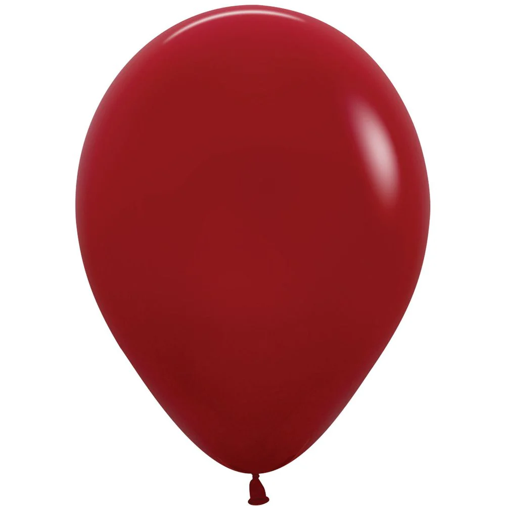 Sempertex 11" Deluxe Imperial Red Latex Balloons (100ct) - Image 2