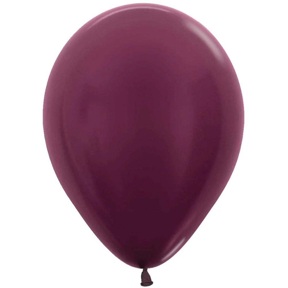 Sempertex 11" Metallic Burgundy Latex Balloons (100ct)