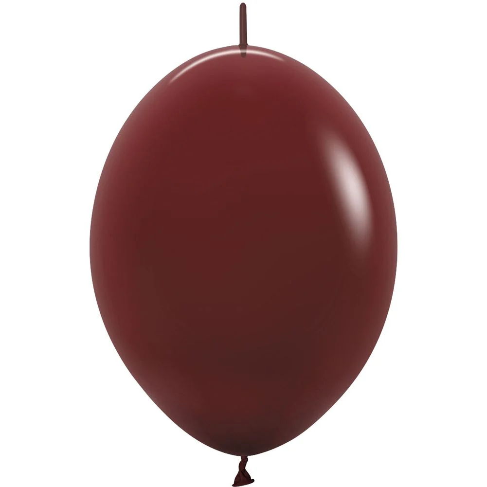 Sempertex 12" Deluxe Merlot Link-O-Loon Latex Balloons (50ct) - Image 2