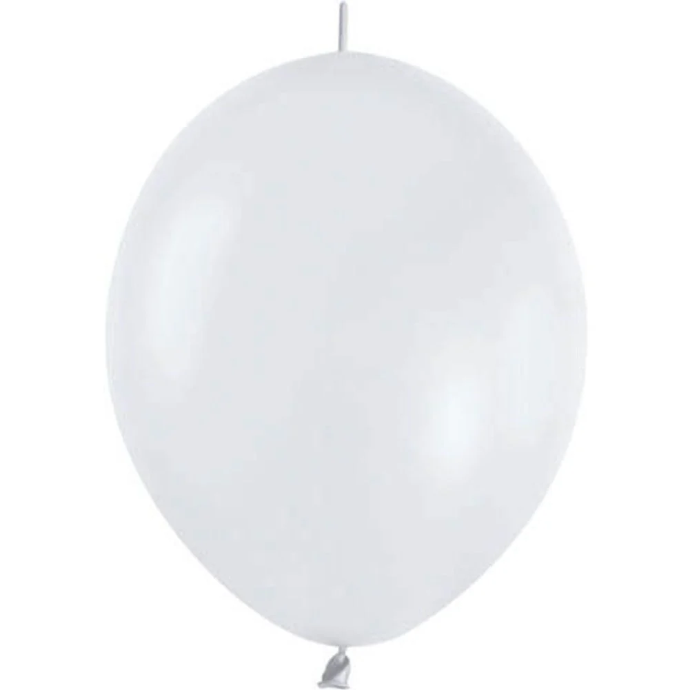 Sempertex 12" Pearl White Latex Balloons (10ct)