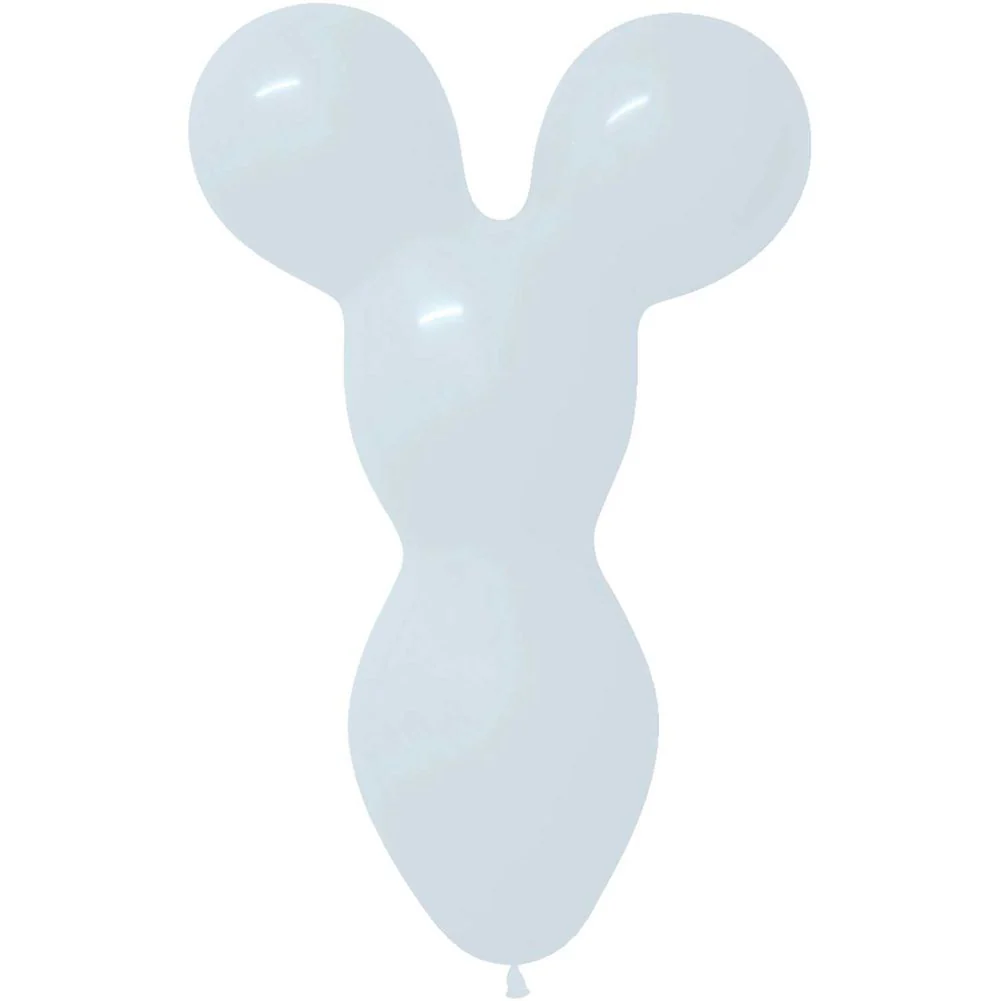 Sempertex 18" Big Bear Head Fashion White Latex Balloons (50ct)