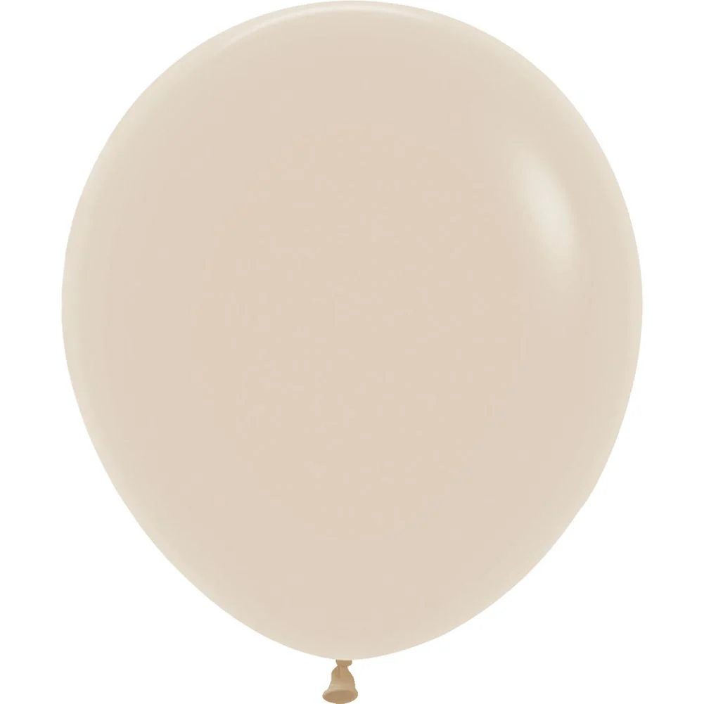 Sempertex 18" Deluxe White Sand Latex Balloons (25ct) - Image 2