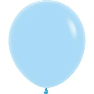 Sempertex 18" Pastel Matte Blue Latex Balloons (25ct)
