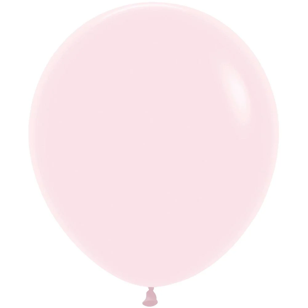 Sempertex 18" Pastel Matte Pink Latex Balloons (25ct) - Image 2