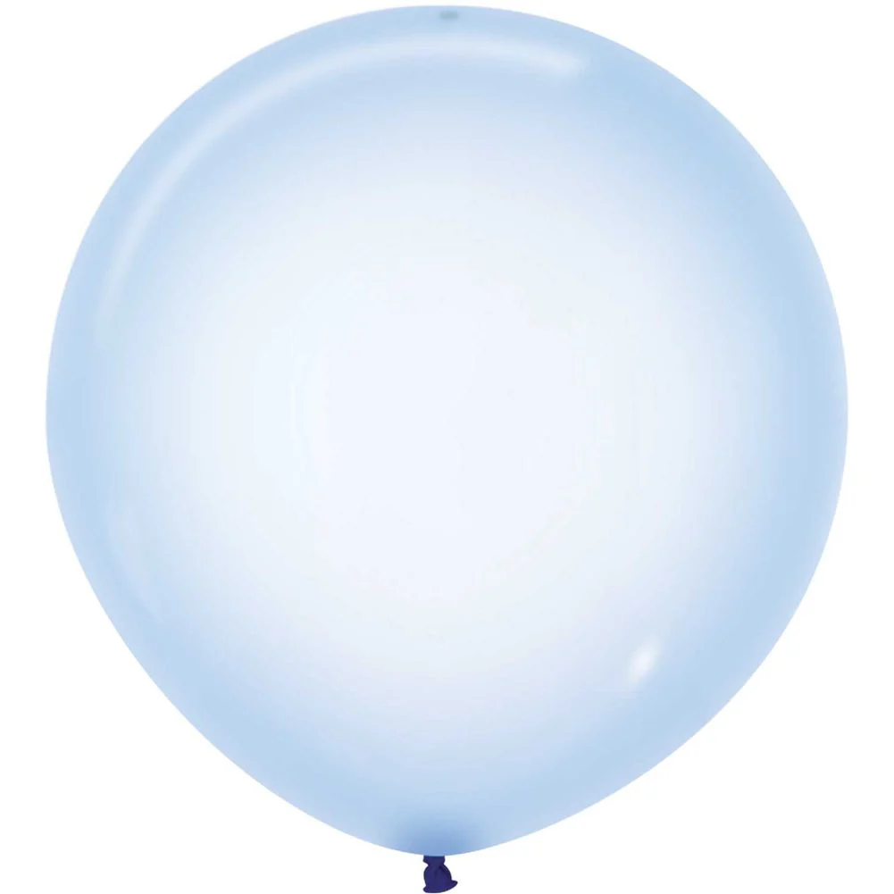 Sempertex 24" Crystal Pastel Blue Latex Balloons (10ct)