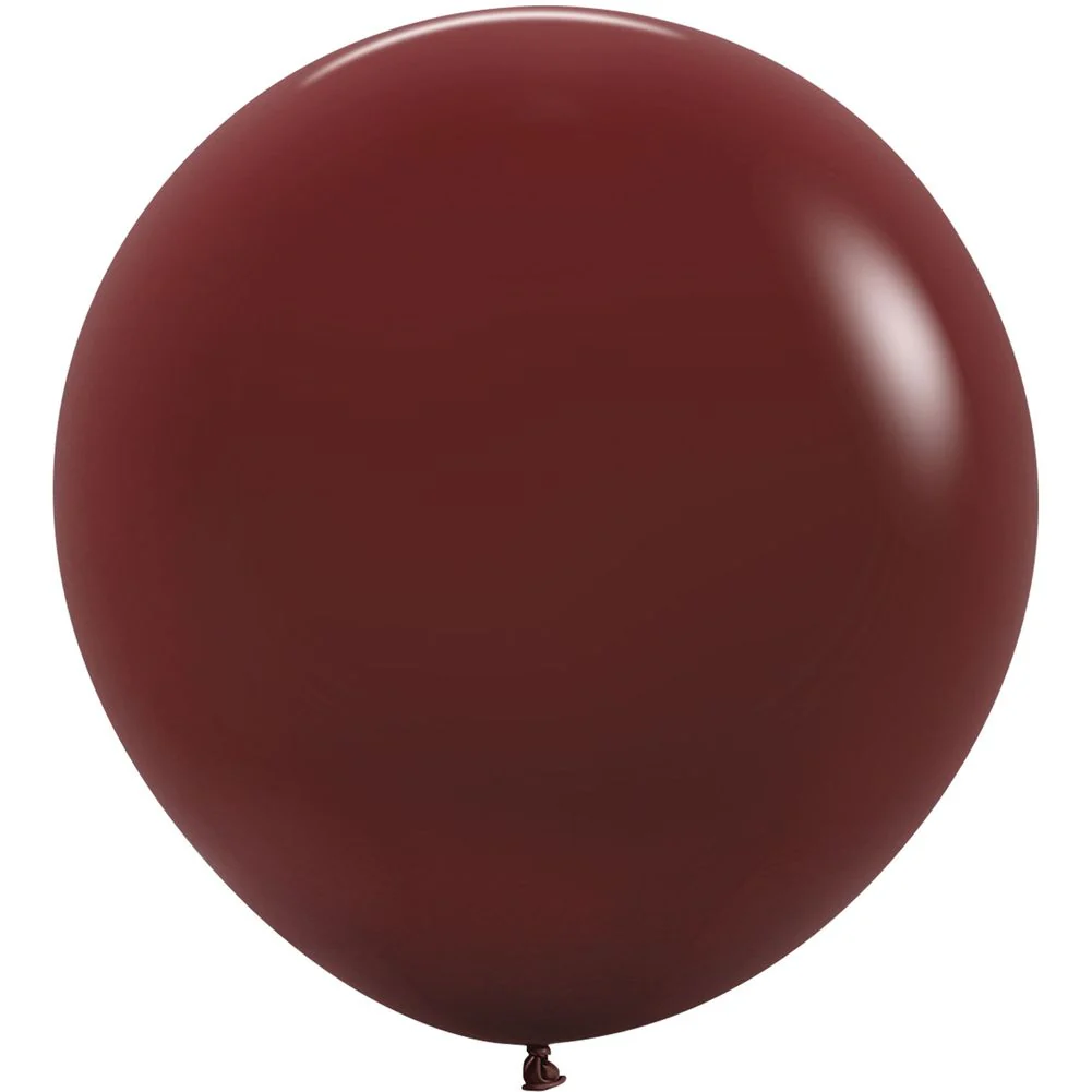 Sempertex 24" Deluxe Merlot Latex Balloons (10ct) - Image 2