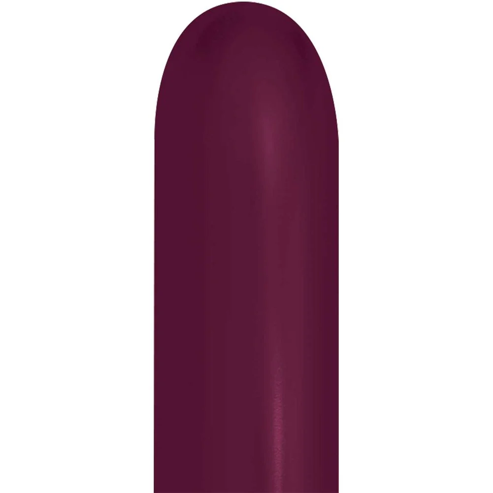 Sempertex 260 Metallic Burgundy Latex Balloons (50ct)