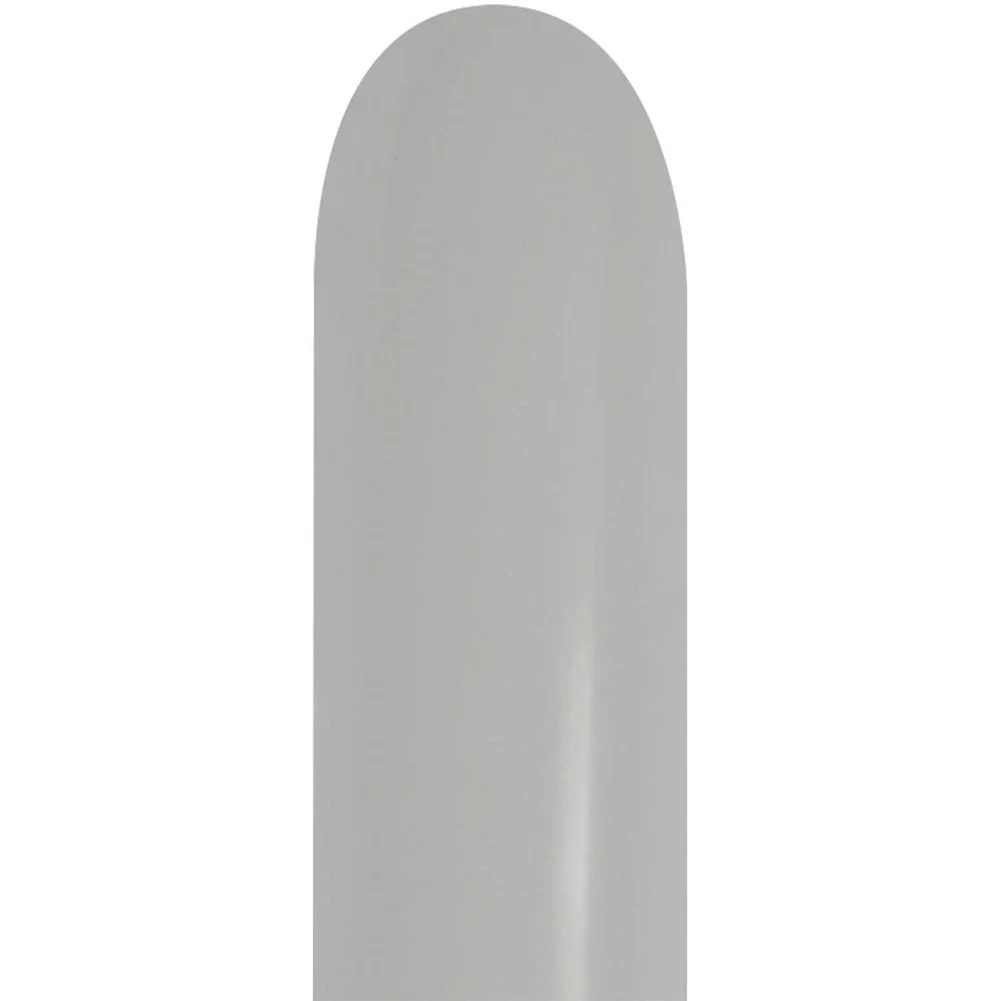 Sempertex 260 Metallic Silver Latex Balloons (50ct)