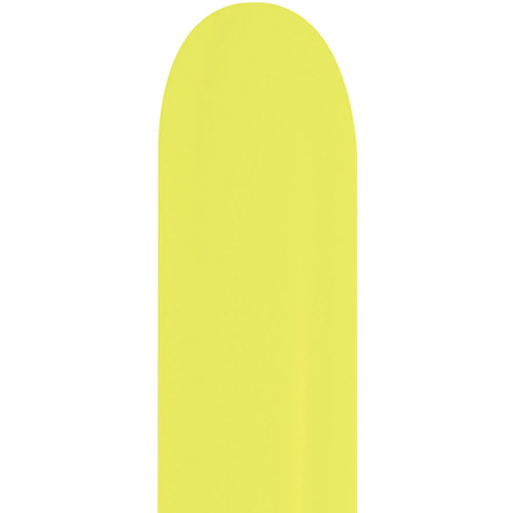 Sempertex 260 Neon Yellow Latex Balloons (50ct)