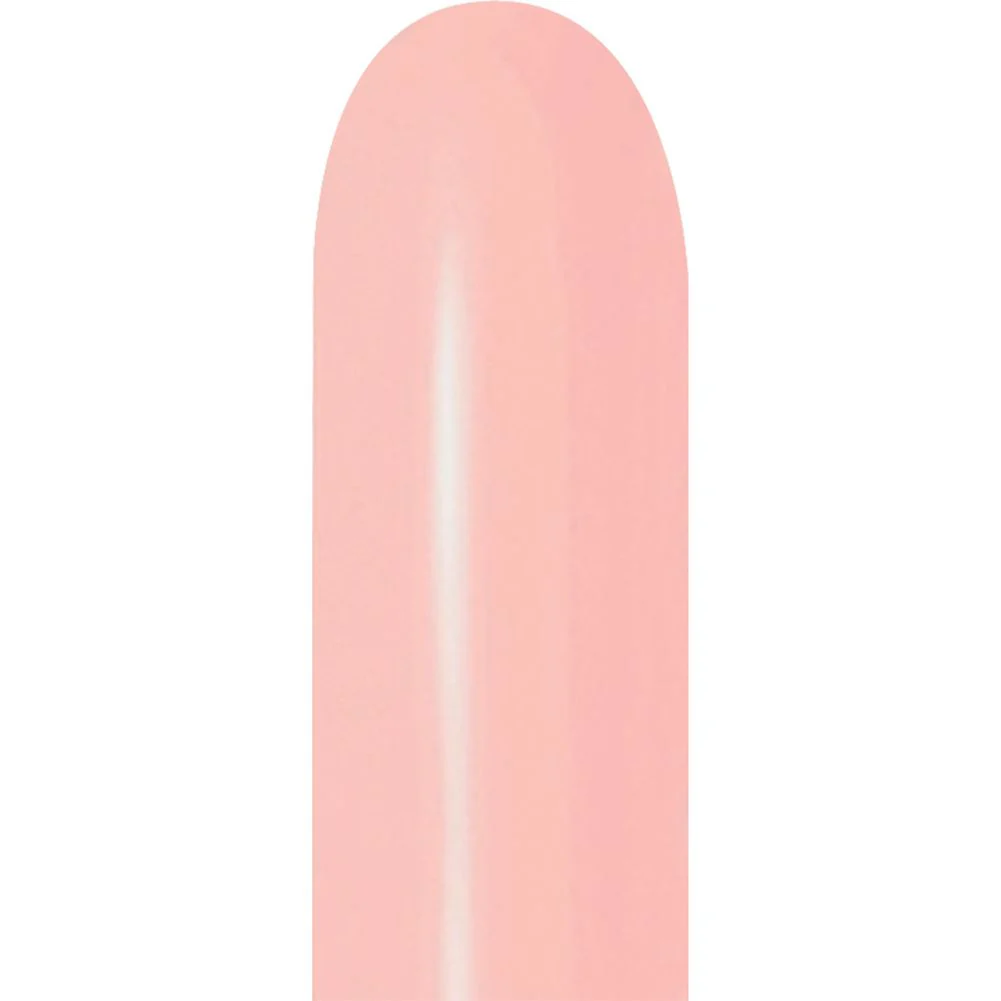 Sempertex 260 Pastel Matte Melon Latex Balloons (50ct) - Image 2