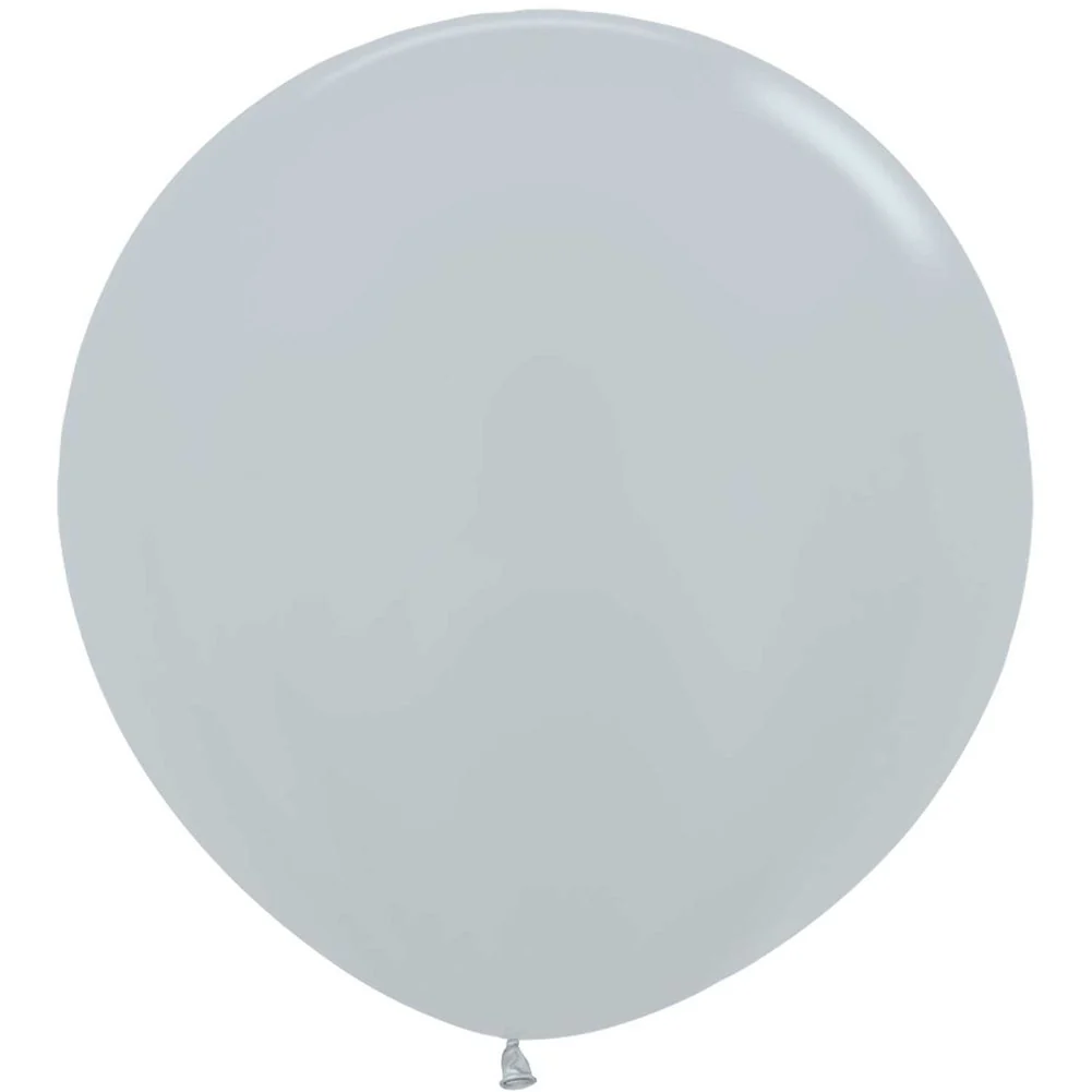 Sempertex 3' Metallic Silver Latex Balloons (2ct) - Image 2