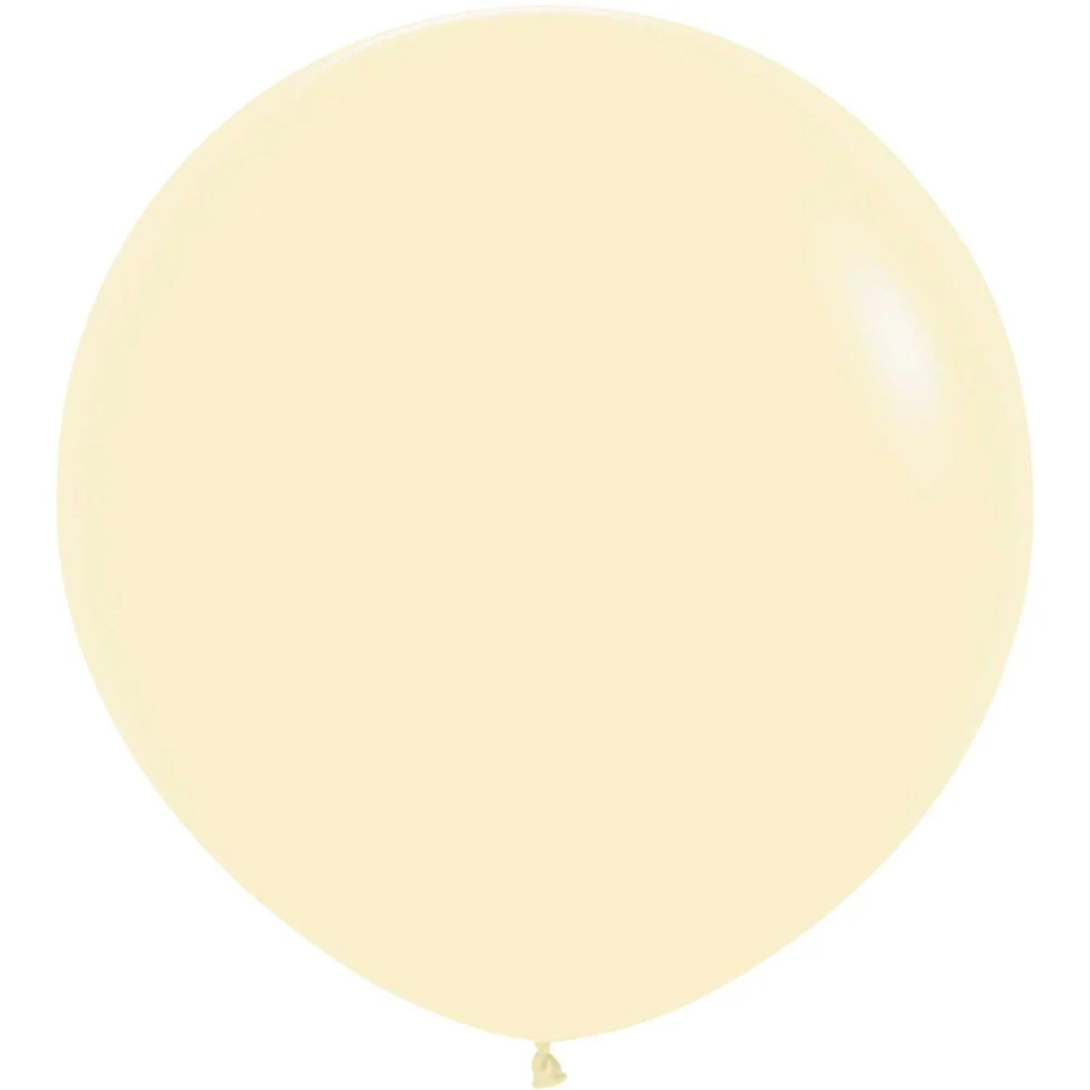 Sempertex 3' Pastel Matte Yellow Latex Balloons (2ct)