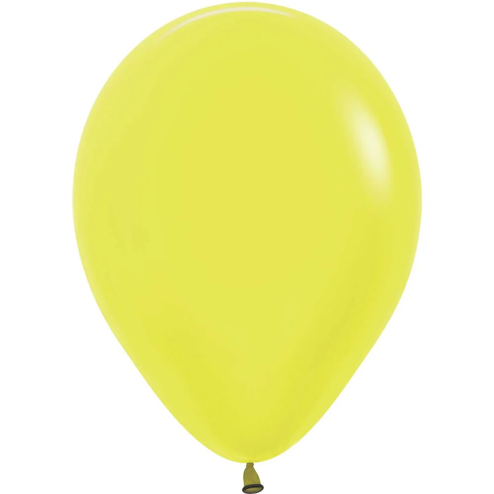 Sempertex 5" Neon Yellow Latex Balloons (100ct)