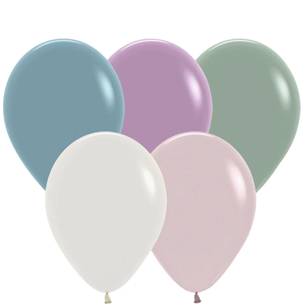 Sempertex 5" Pastel Dusk Assorted Latex Balloons (100ct)
