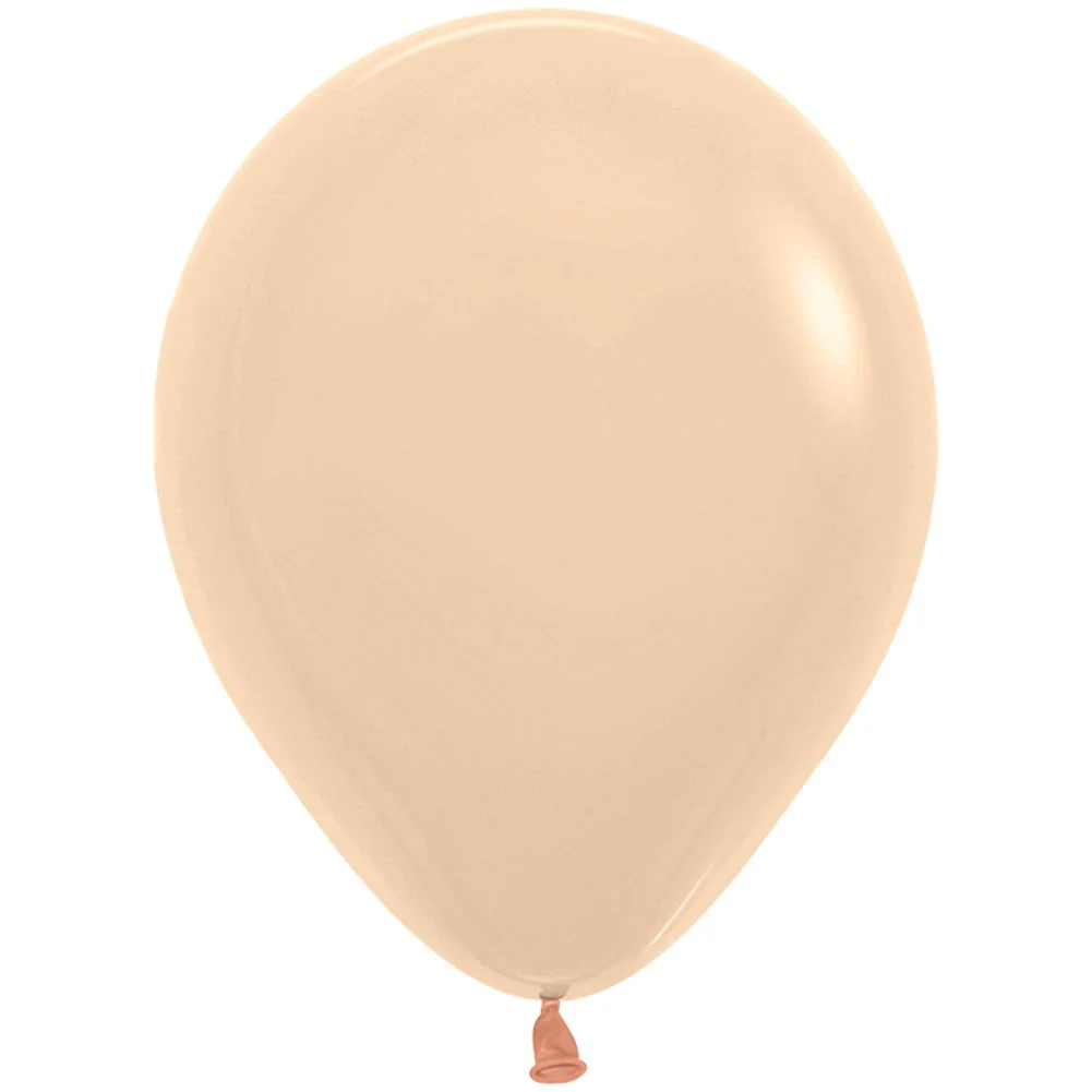 Sempertex 5" Pastel Matte Malibu Peach Latex Balloons (100ct) - Image 2