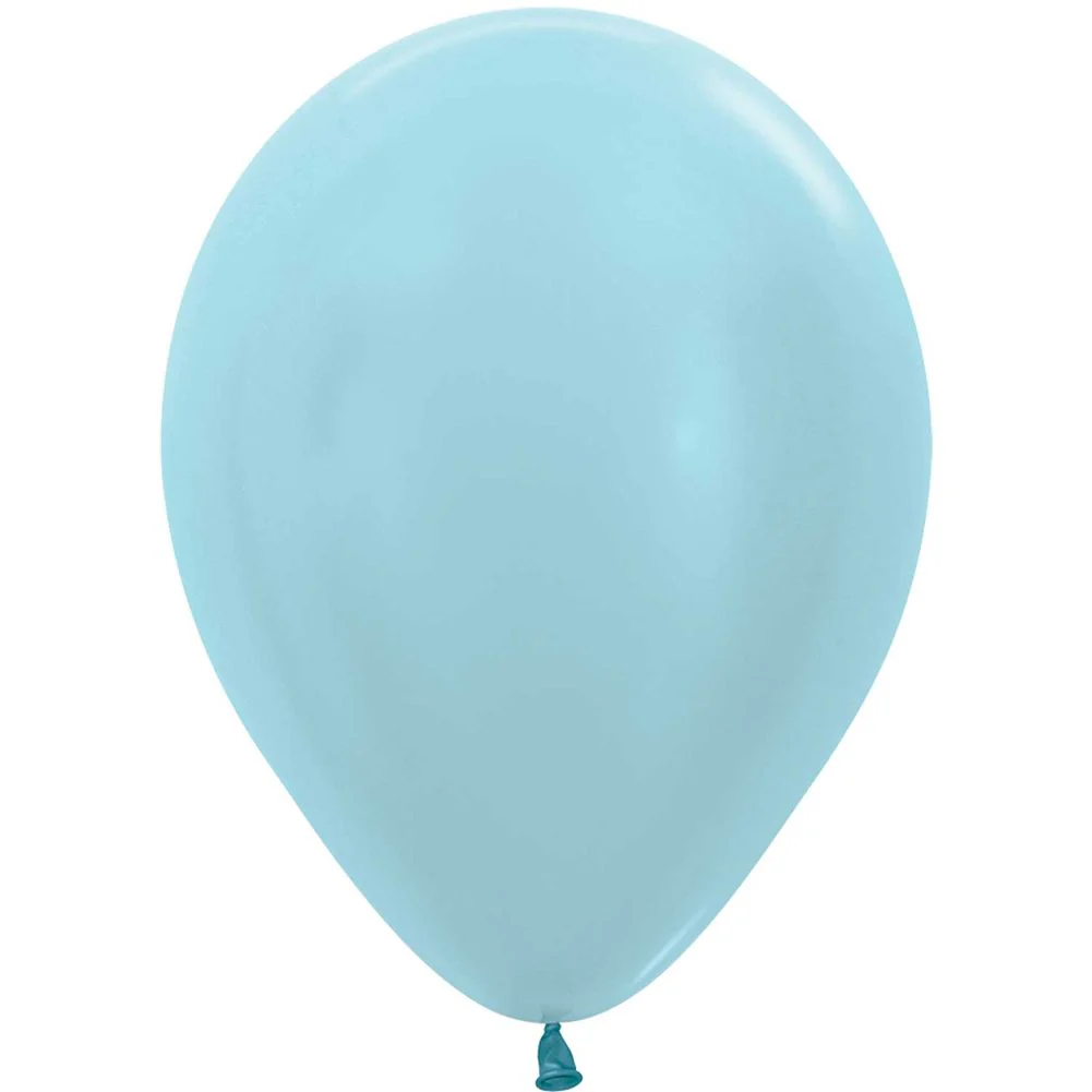 Sempertex 5" Pearl Blue Latex Balloons (100ct)