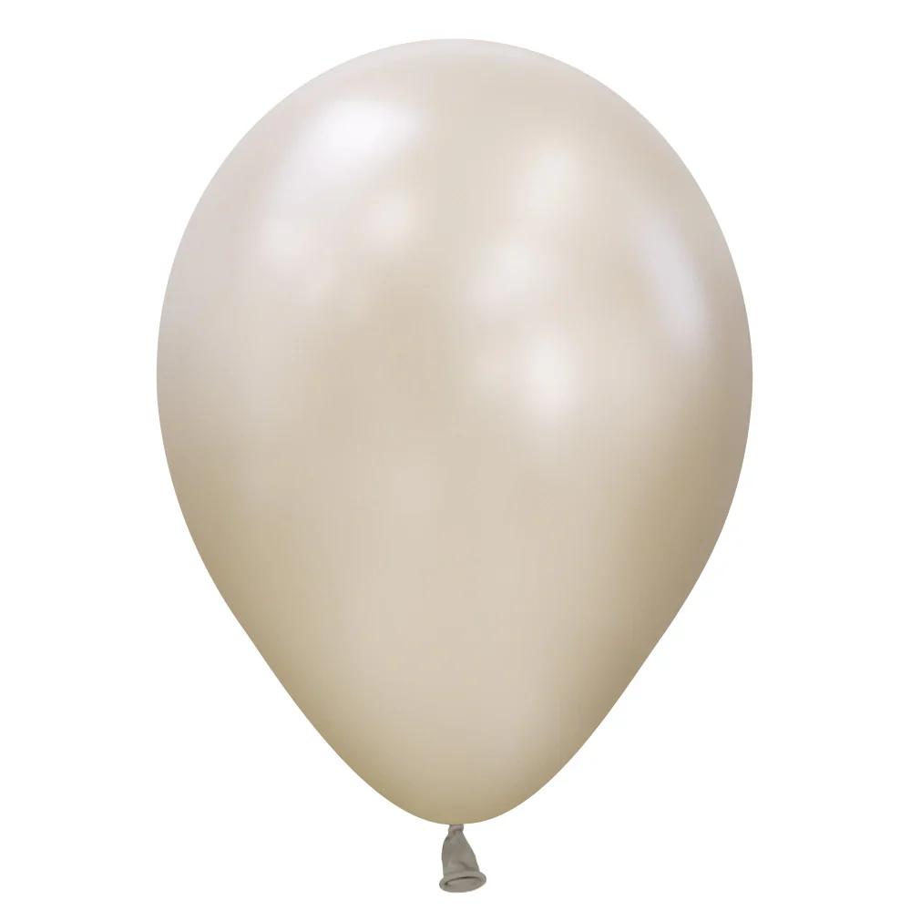 Sempertex 5" Silk Cream Pearl Latex Balloons (100ct)