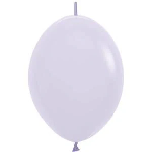 Sempertex 6" Pastel Matte Lilac Link-O-Loon Latex Balloons (50ct)