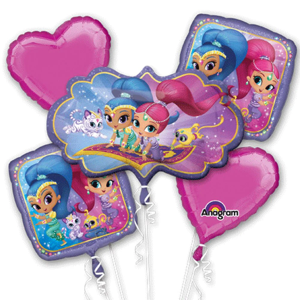 Shimmer & Shine Bouquet of Balloons (5pc)