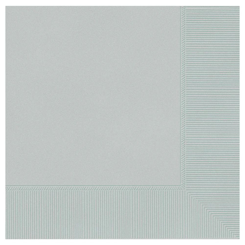 Silver Luncheon Napkins (40ct) - Image 2