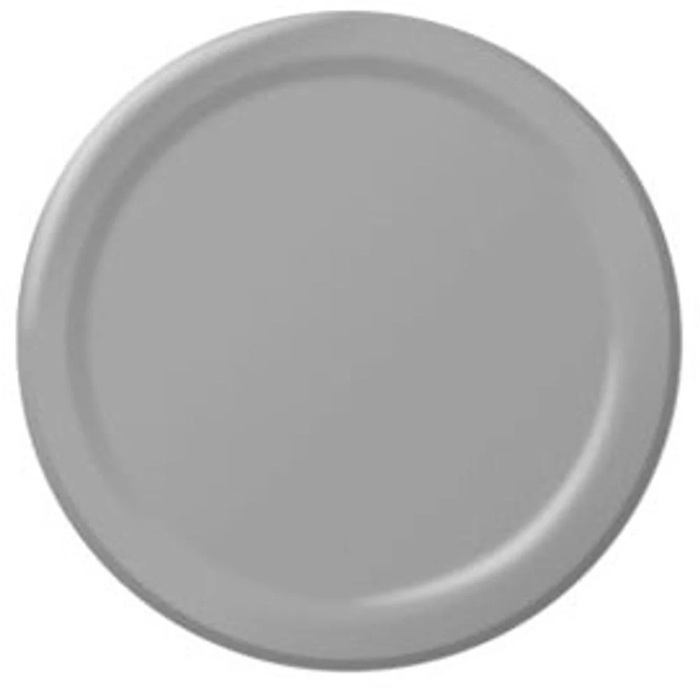 Silver Paper Dessert Plates (8ct)