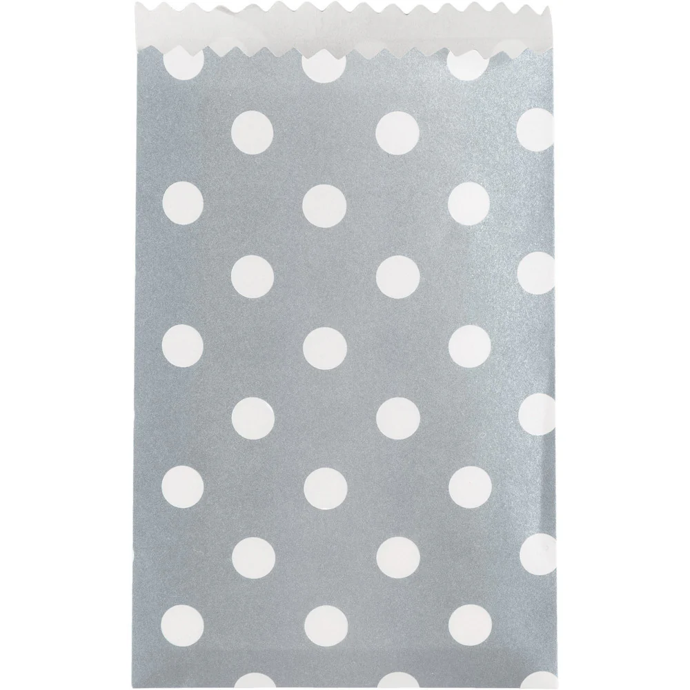Silver Dots Small Treat Bags (20ct)
