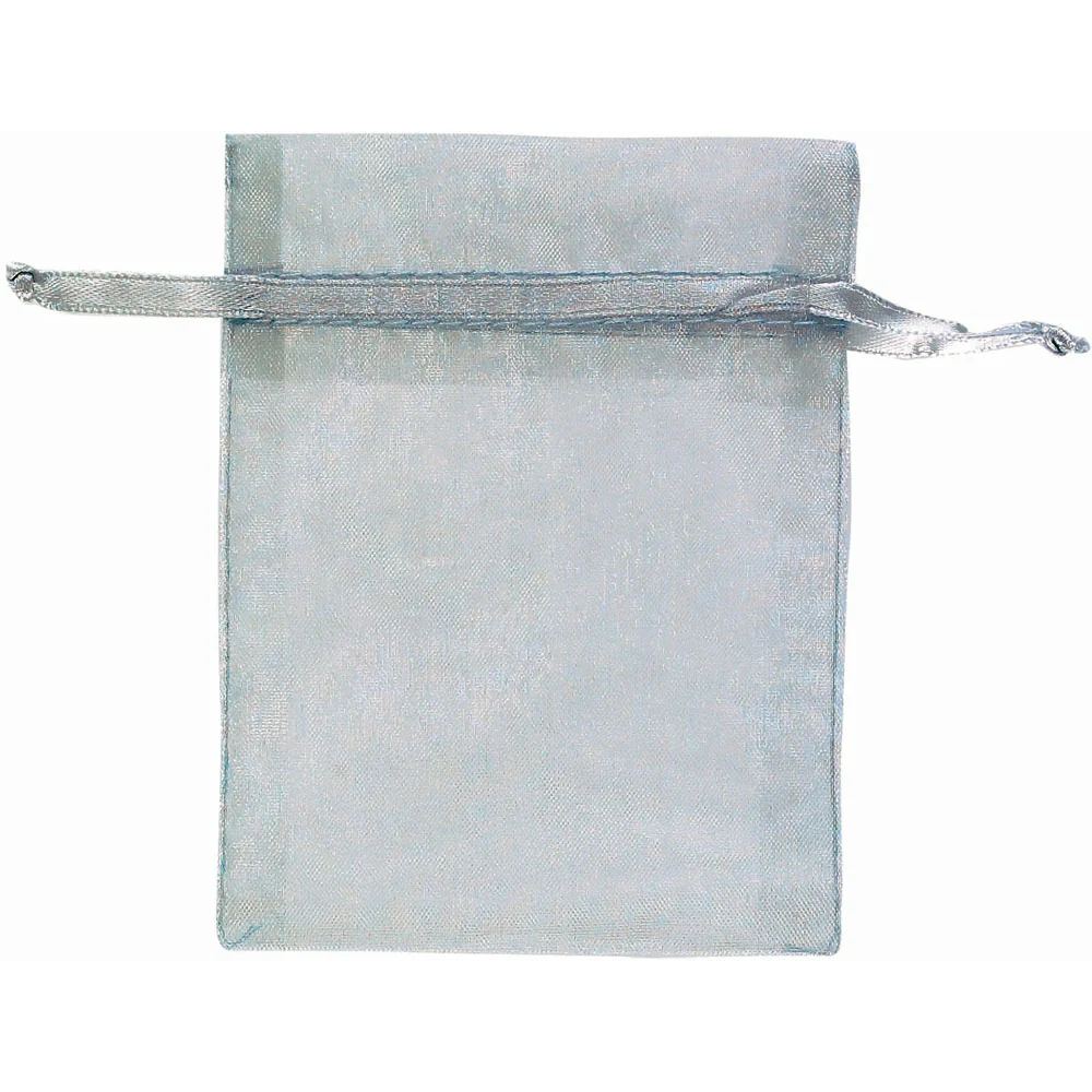 Silver Organza Bags
