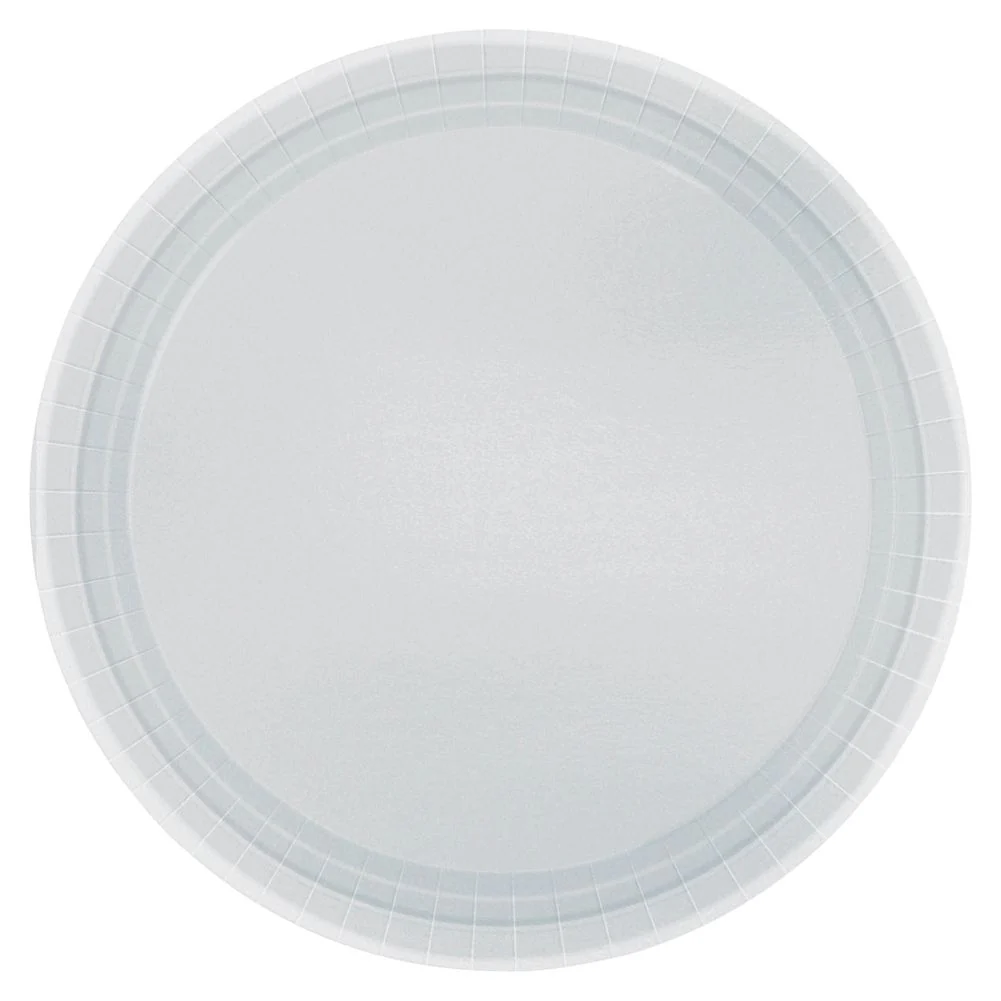 Silver Paper Dessert Plates (20ct)