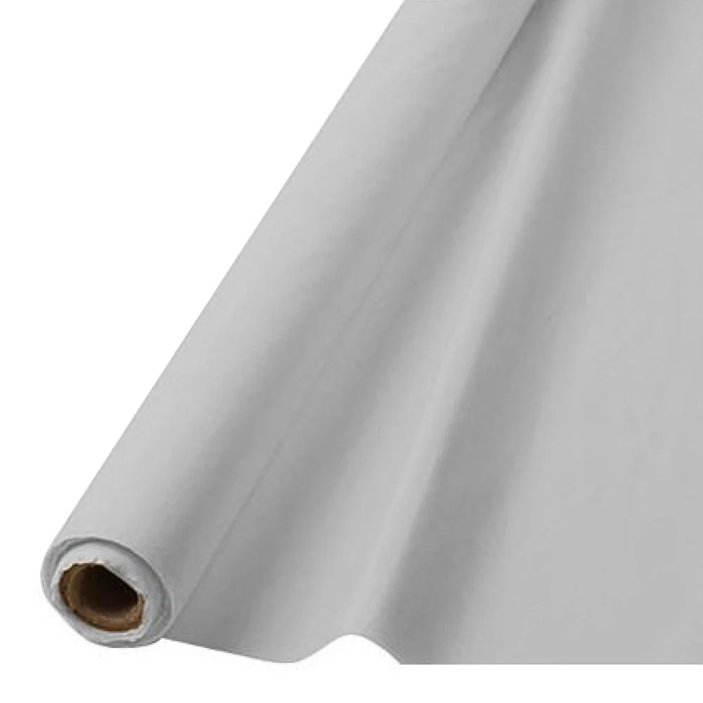 Silver Plastic Table Roll 40"X 100'