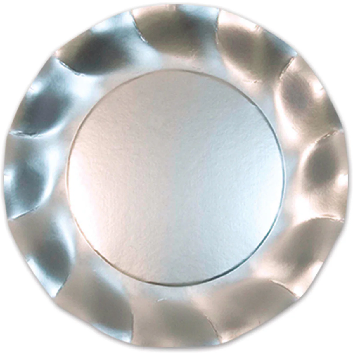 Silver Satin Plates
