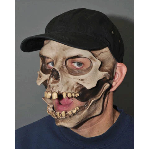 Skull Cap Moving Mouth Mask