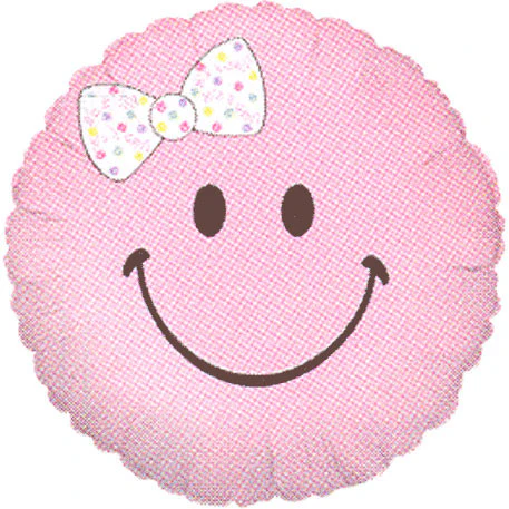 Smiley Baby Girl Micro Balloon (1 ct)