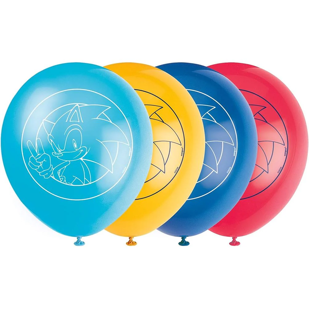 Sonic the Hedgehog 12" Latex Balloons (8ct)