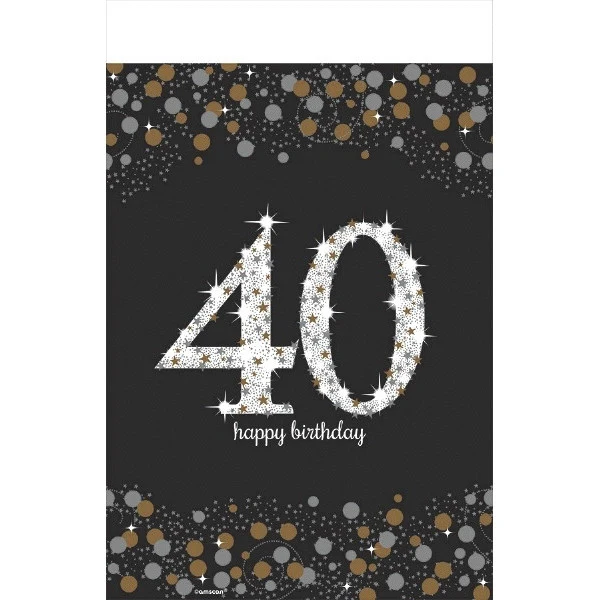 Sparkling Celebration 40 Rectangle Plastic Tablecover