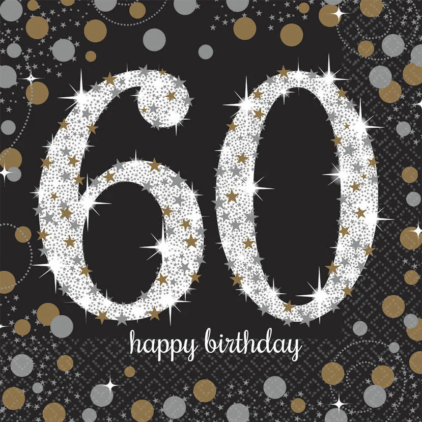 Sparkling Celebration 60 Luncheon Napkins (16ct)