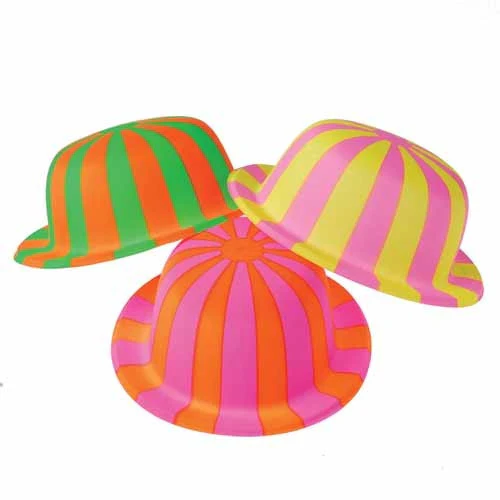 Striped Derby Hats (12ct)