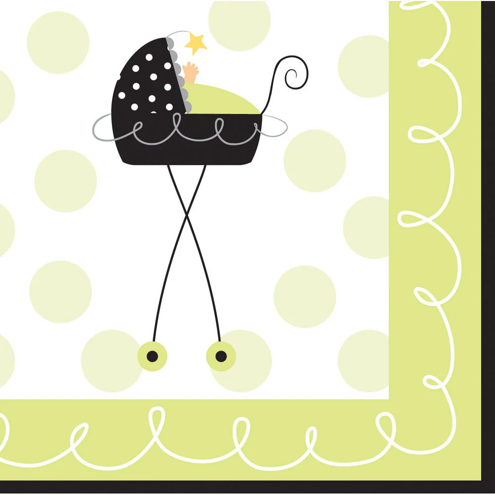 Stroller Fun Beverage Napkins (16ct)