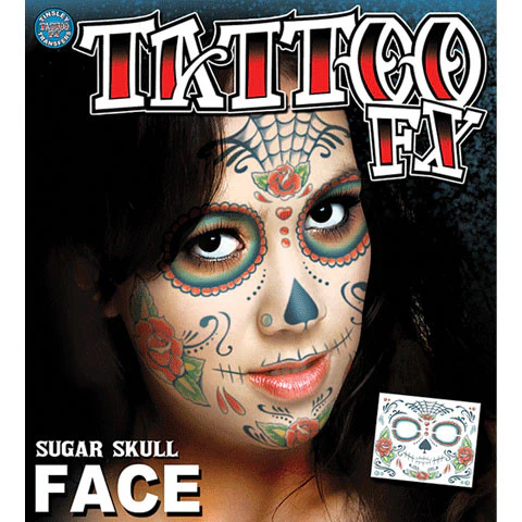 Sugar Skull Costume Face Kit