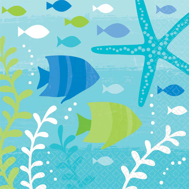 Summer Sea Beverage Napkins (36ct)