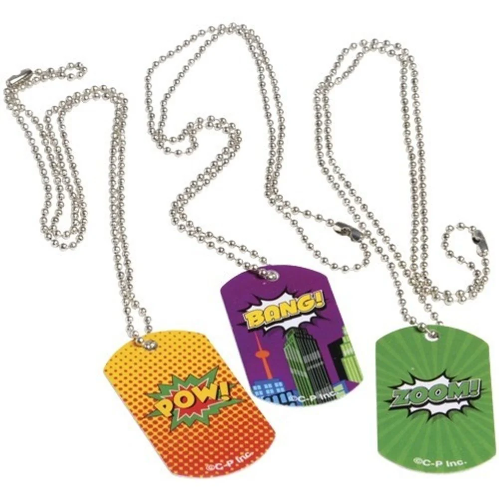 Superhero Dog Tags (12 ct)