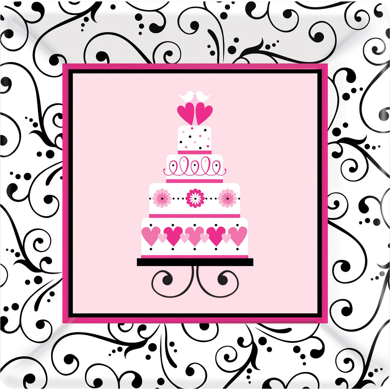 Sweet Wedding Banquet Plates (18ct)