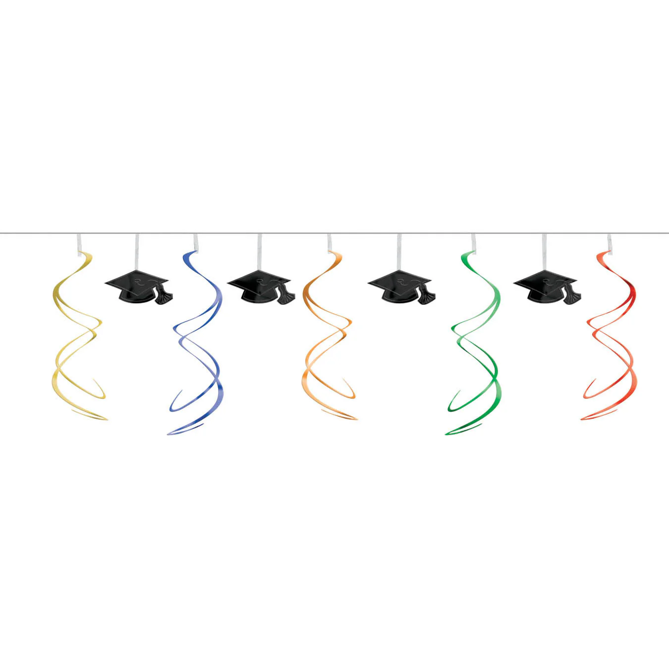 Swirl Graduation Cap Garland