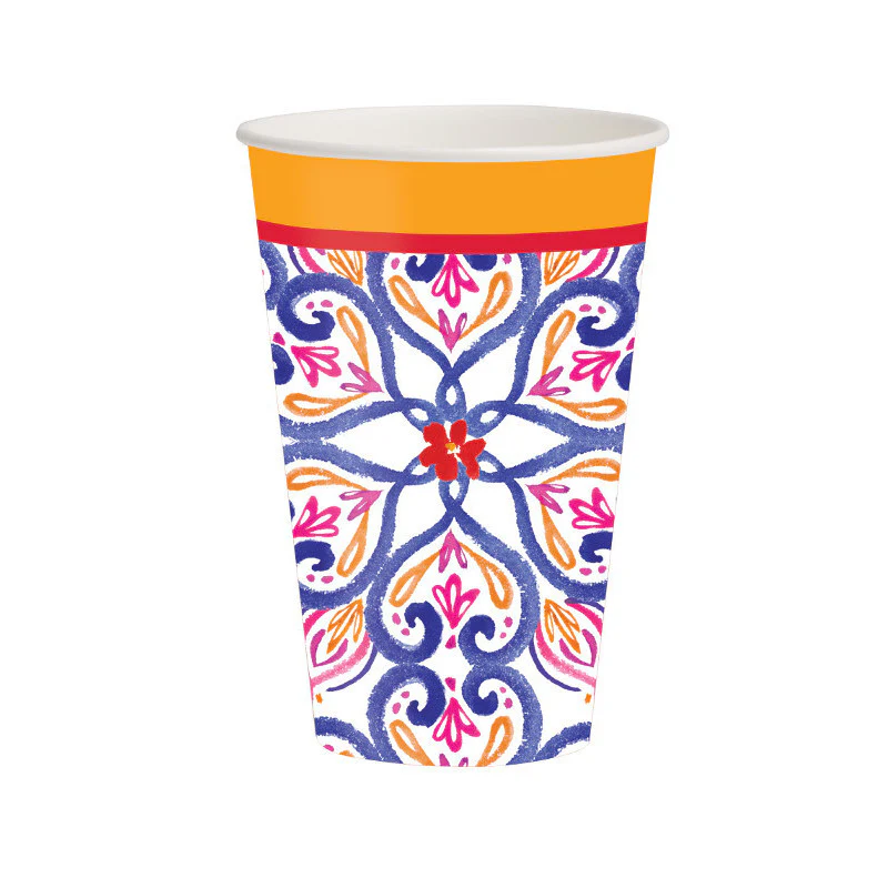 Talavera 12oz Paper Cups (8 ct)
