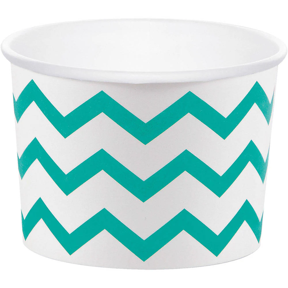 Teal Lagoon 9.5oz Paper Treat Cups (6 ct)