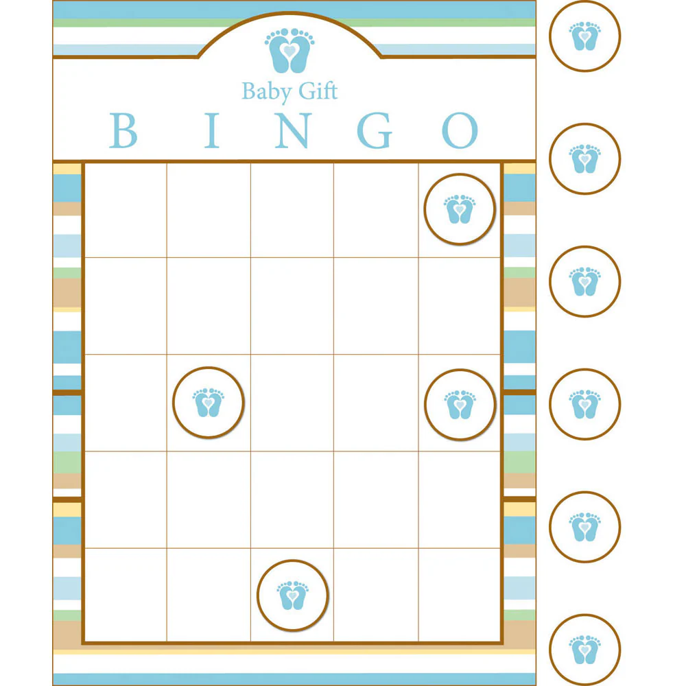 Tiny Toes - Blue Bingo Game