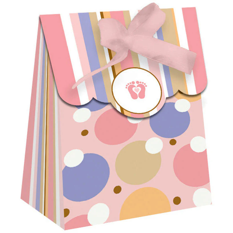 Tiny Toes - Pink Favor Bags