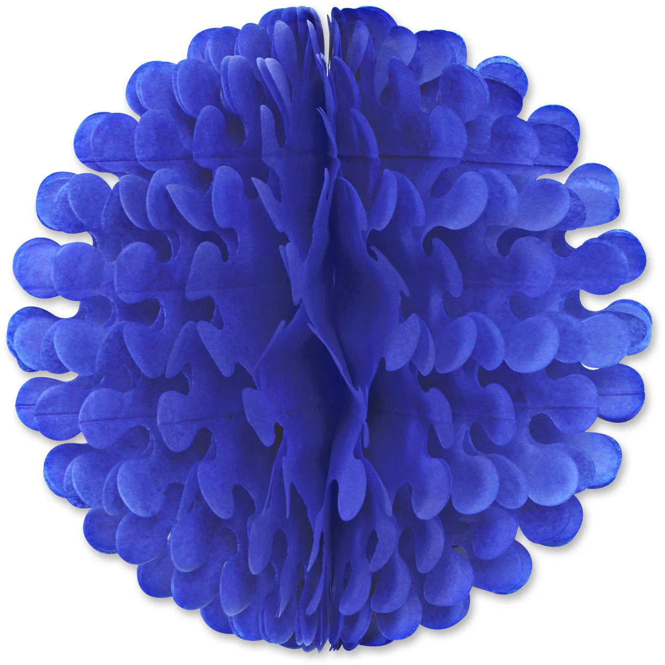 19" Blue Flutter Tissue Ball