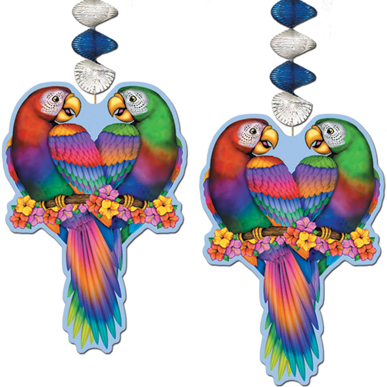 Tropical Bird Dangling Cutouts, 30" (2 ct)