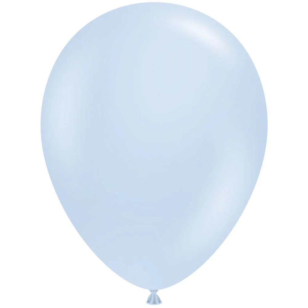 Tuftex 11" Monet Baby Blue Latex Balloons (100ct)